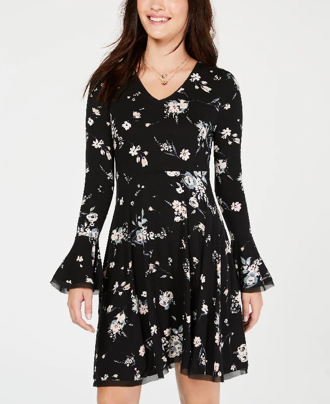Factory Direct Sale American Rag Juniors Printed Fit Flare Dress