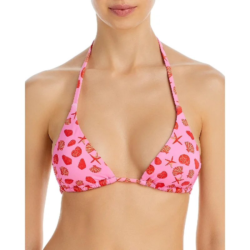 Savings Event Aqua Swim Womens Printed Nylon Bikini Swim top