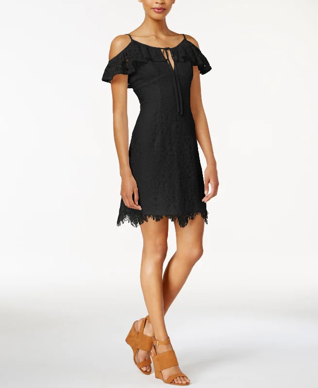 Limited Stock Bar III Off The Shoulder Lace Sheath Dress