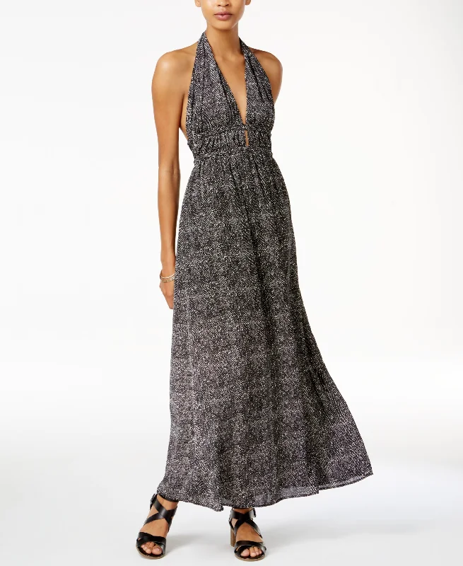Special Buy BAR III Printed Halter Maxi Dress
