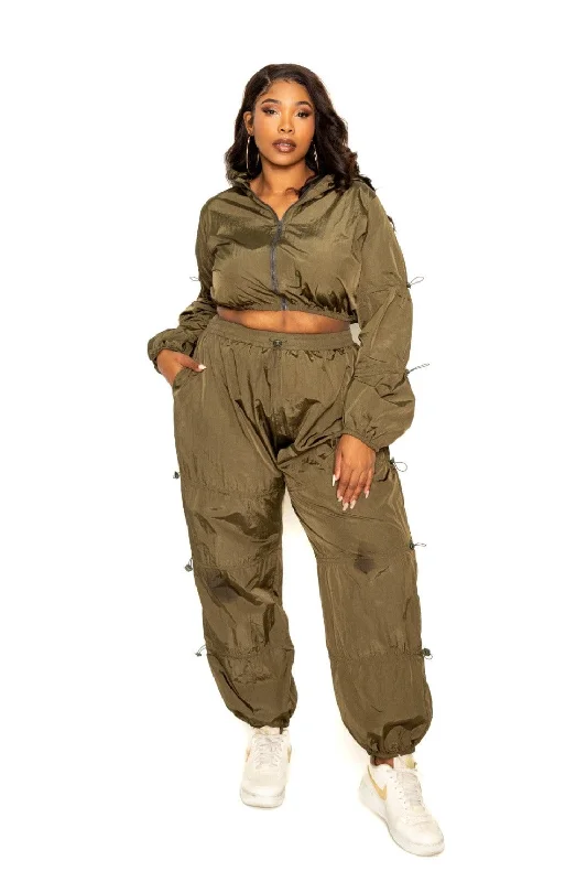 Special Savings Active Zip Up Set With Cord Lock Detail