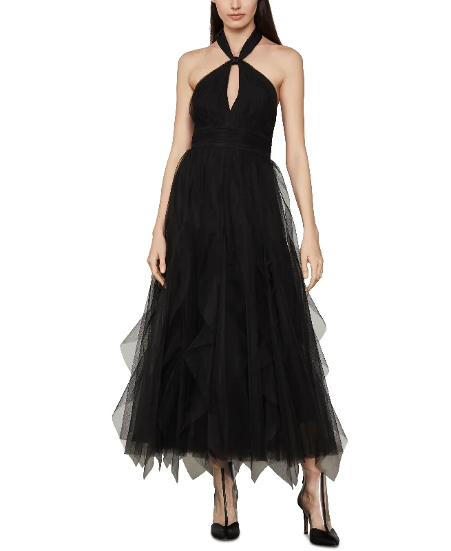 Limited Availability Tulle Halter-Neck Dress