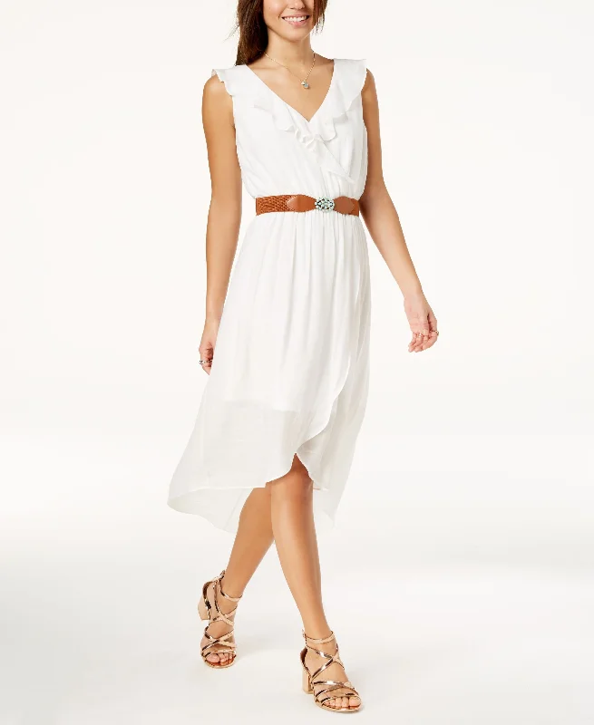 Discount Days Bcx Juniors Belted High Low Dress
