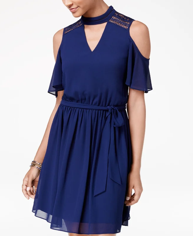Limited Time Offer Bcx Juniors Cold Shoulder Choker Dress