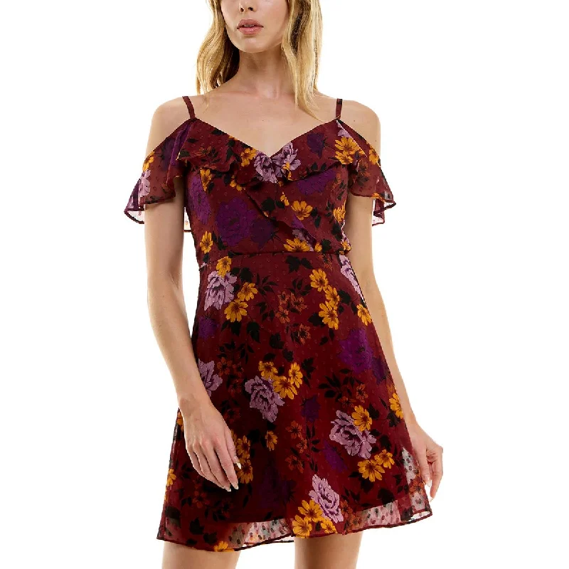 Special Offer BCX Womens Juniors Cocktail Mini Fit & Flare Dress