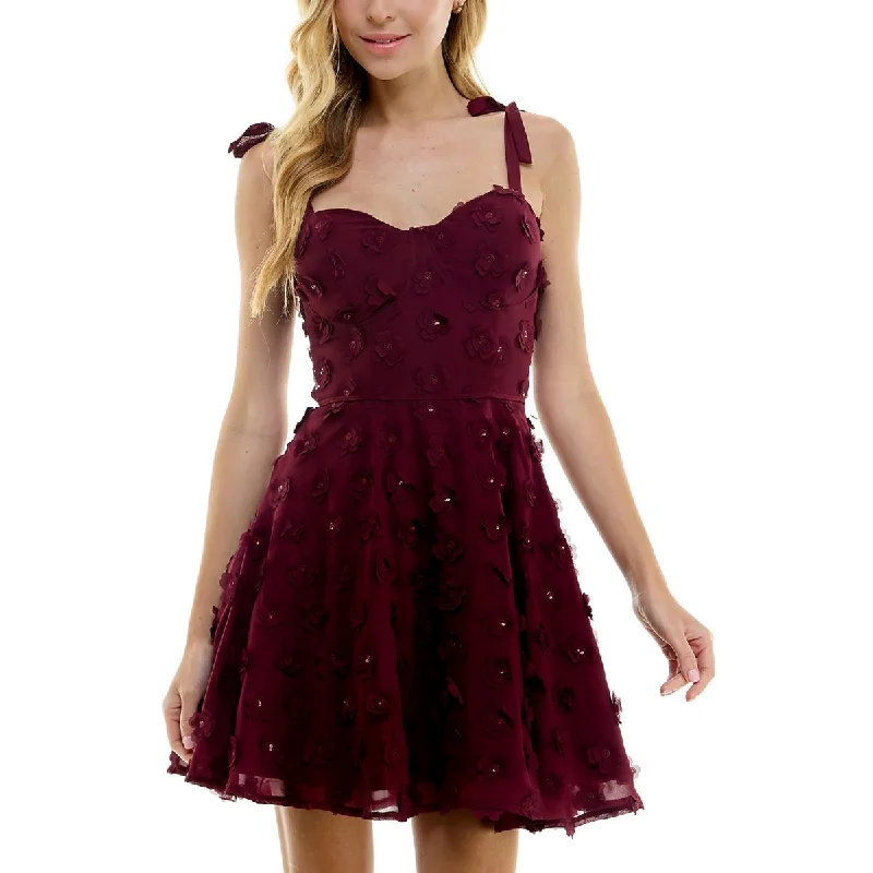 Fantastic Offers City Studio Womens Juniors Bustier Bodice Mini Fit & Flare Dress
