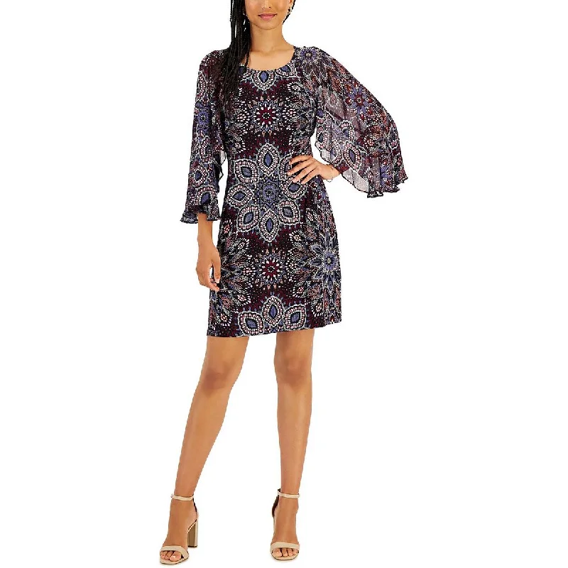 Limited Edition Connected Apparel Womens Printed Short Mini Dress