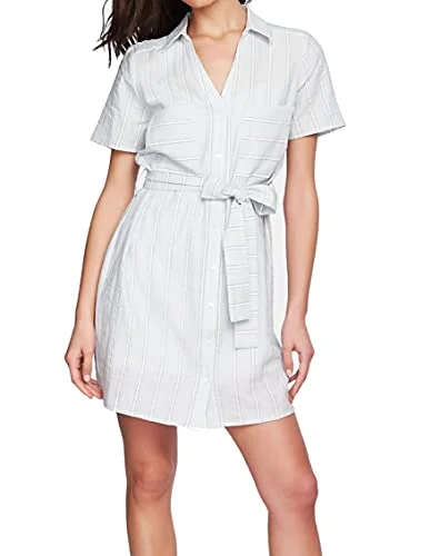 Value Deals Cotton Sunwashed-Striped Dress