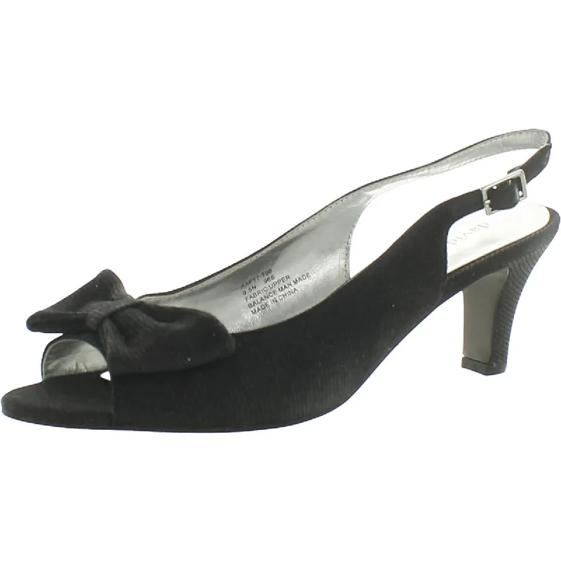 Closeout Sale David Tate Womens Spirit Glitter Manmade Slingback Heels