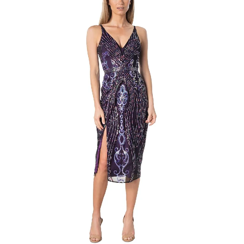 The Best Prices Dress The Population Womens Sequined Knee-Length Sheath Dress