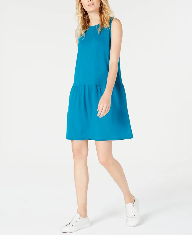 Flash Deals Eileen Fisher Drop Waist Mini Tencel Dress