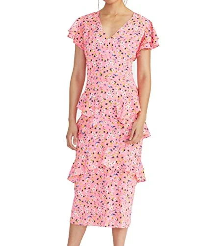 Online Only Fabianne Ruffled Midi Dress