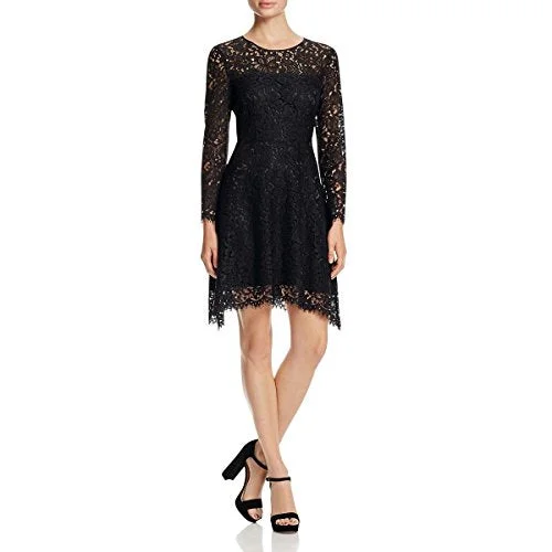 Super Sale Finity Womens Lace Satin Trim Cocktail Dress