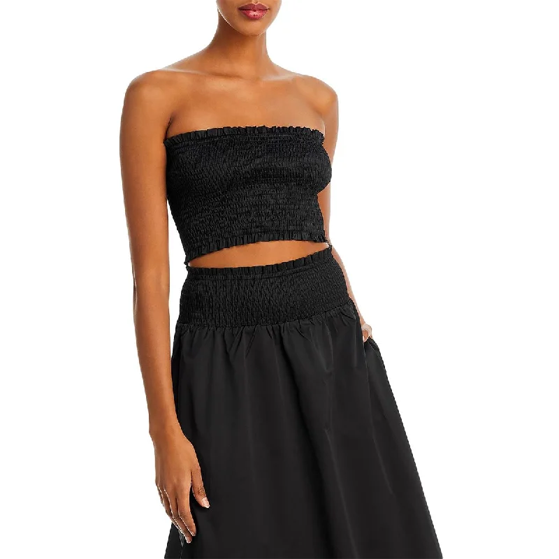 Hot Deal Fore Womens Smocked Tube Top Cropped