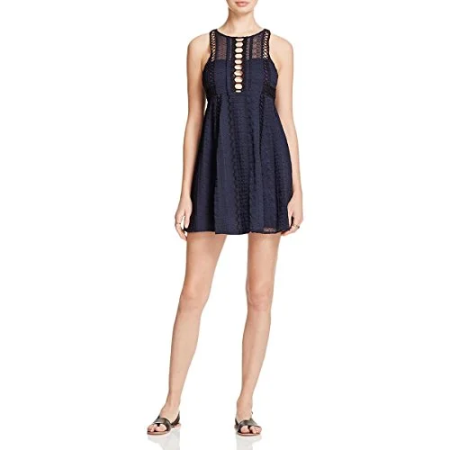 Today's Special Free People Womens Ladder Stich A-Line Mini Dress