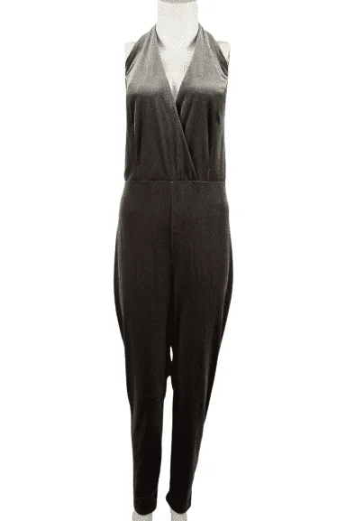 Today's Special Charlotte Russe gray halter jumpsuit size 2X