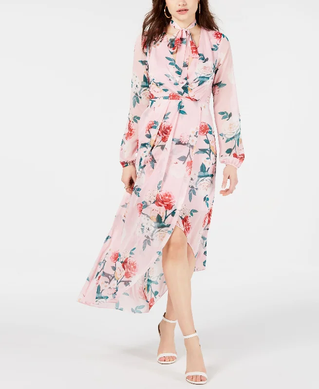 Price Drop Guess Kellyanne Floral Print High Low Dress