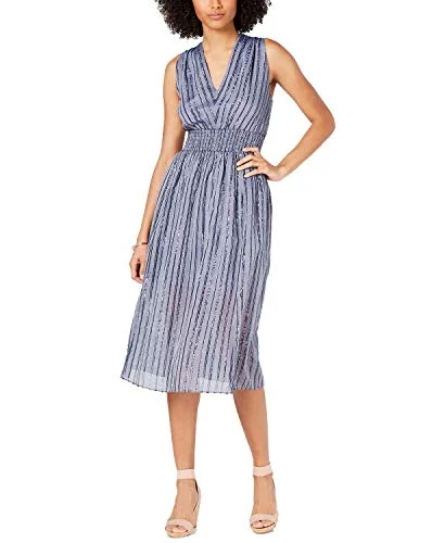 Limited Availability I.N.C. Petite Smocked Split-Skirt Dress