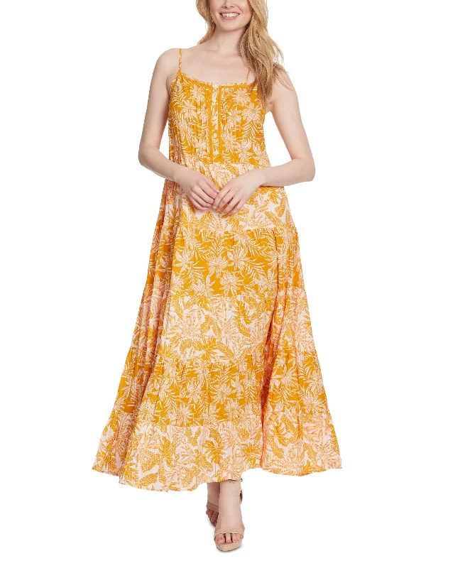 Deal Alert Jessica Simpson Womens Alanis Printed Tiered Dress