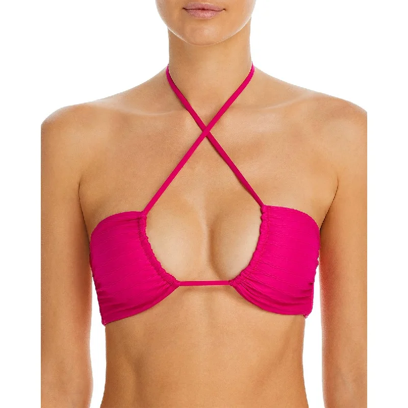 Price Rollback L Space Womens   Lined Nylon Bikini Swim top