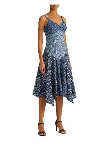 Today’s Special Lauren Ralph Lauren Patchwork Linen Sleeveless Dress