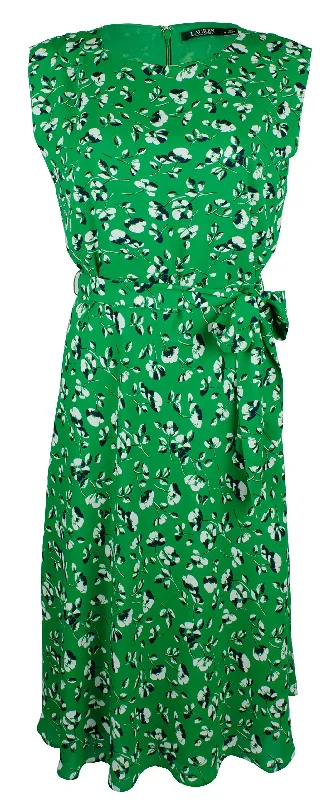 Price Reduction Lauren Ralph Lauren Womens Georgette Sleeveless Dress