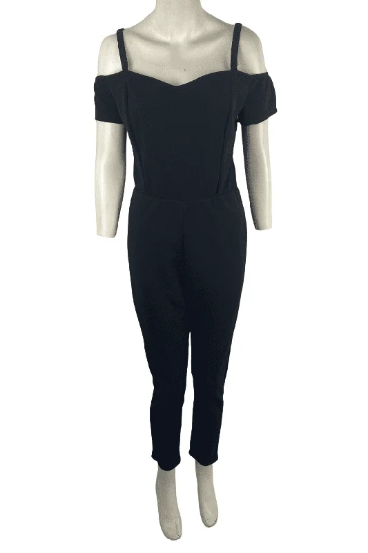 Don't Wait Love Mood women's black jumpsuit size L