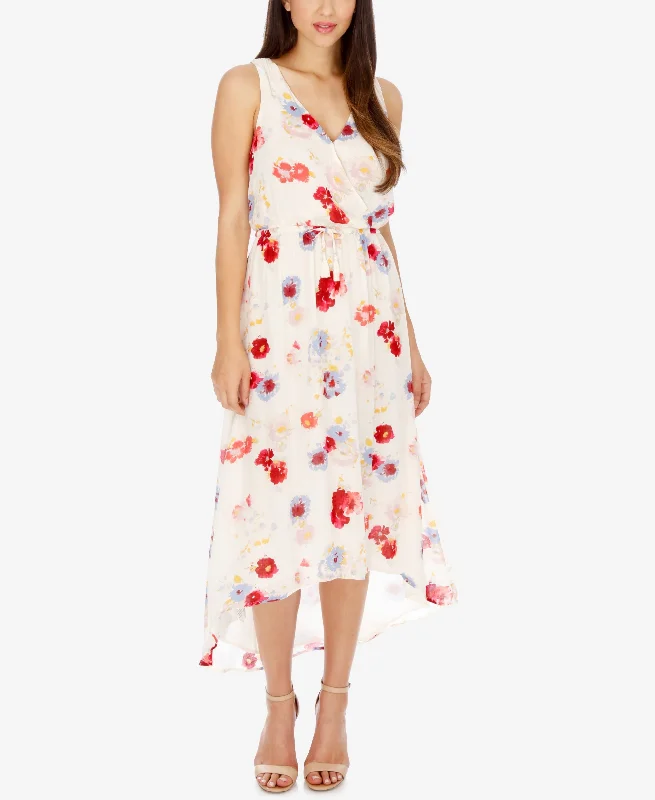 Seasonal Clearance Lucky Brand High Low Floral Print Dress