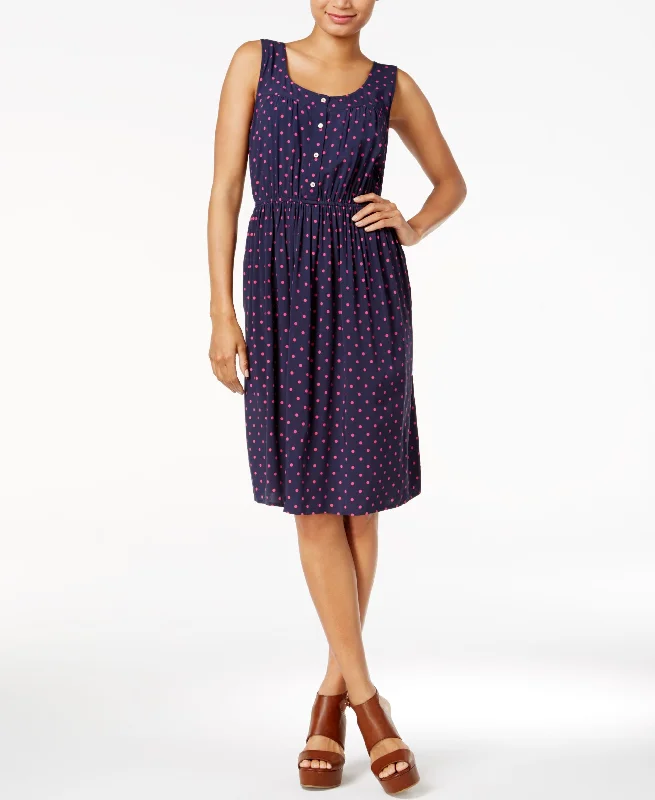 Act Now Maison Jules Polka Dot A Line Dress