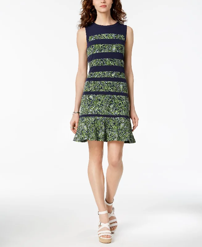 Online Specials Michael Michael Kors Paisley Striped Shift Dress