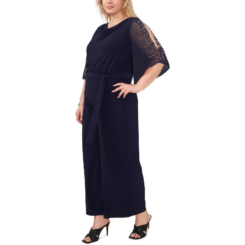 Customer Appreciation Sale MSK Womens Plus Knit Embellished Jumpsuit