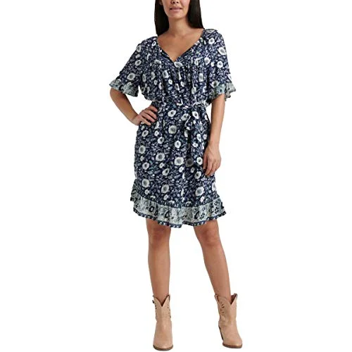 Limited Availability Nora Floral-Print Ruffled Dress