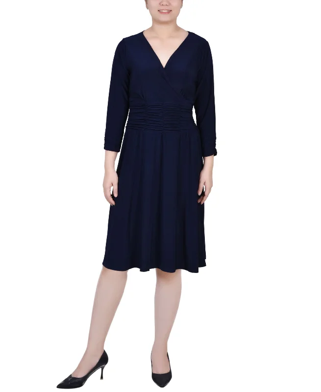 Sale Event Petite Ruched A-line Dress