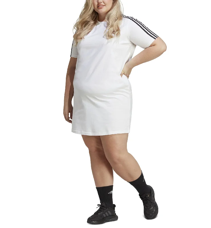 Today's Special Plus Size Essentials 3-Stripes Boyfriend T-Shirt Dress