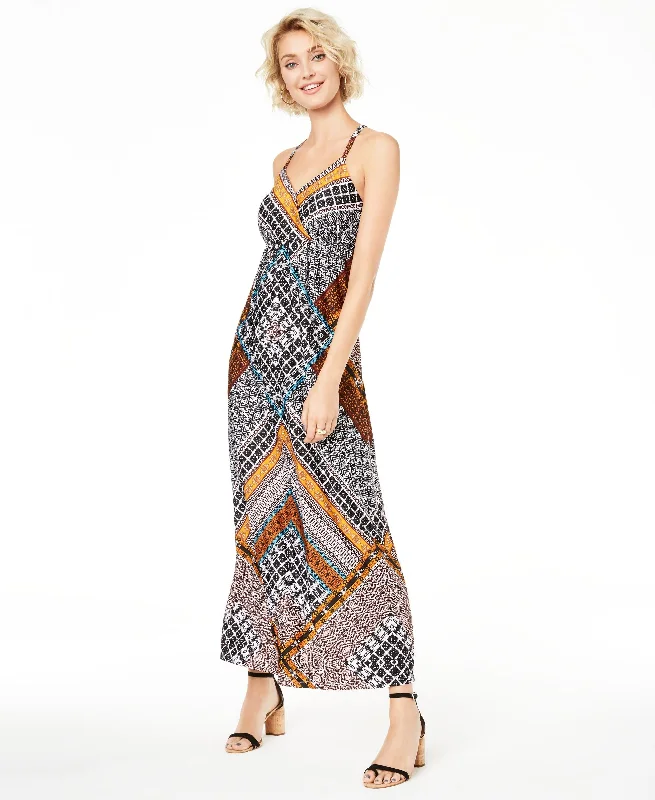 Final Clearance Printed Ring Back Maxi Dress