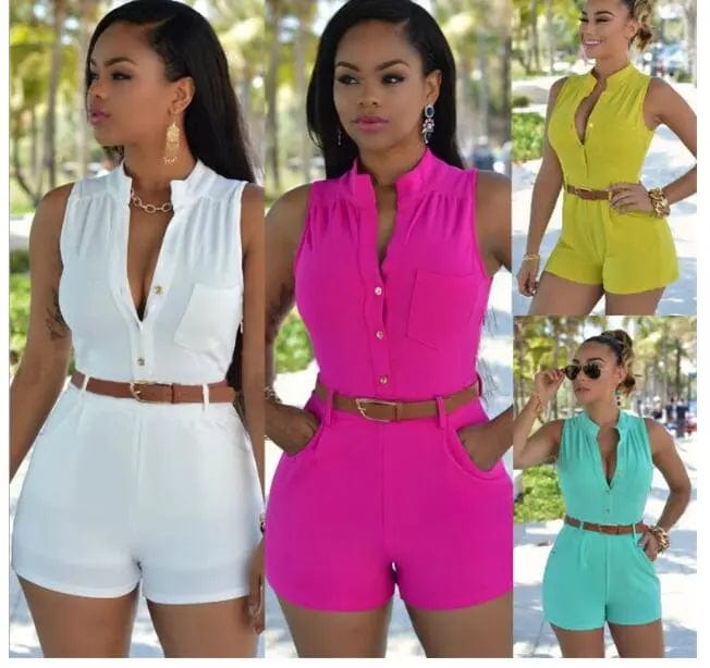 Reduced Prices S-2XL Women Girls Sexy Off Shoulder Button Decoration Waist Belted Jumpsuit Woman Playsuit 11 Color Optional Plus Sizes XXL Reduced Prices S-2XL Women Girls Sexy Off Shoulder Button Decoration Waist Belted Jumpsuit Woman Playsuit 11 Color Optional Plus Sizes XXL