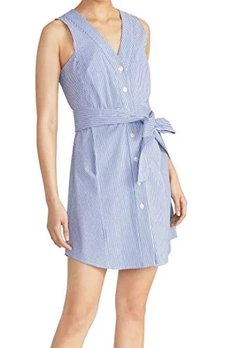 Today Only Sabrina Sleeveless Seersucker Tie-Waist Cotton Dress