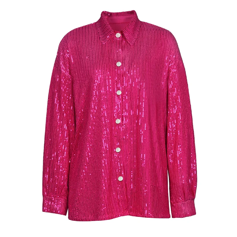 rose red blouse