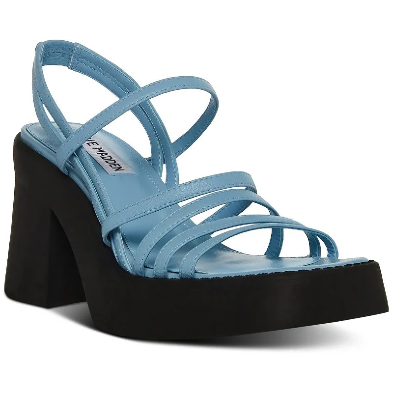 Buy More, Save More Steve Madden Womens Kalani Leather Strappy Platform Sandals