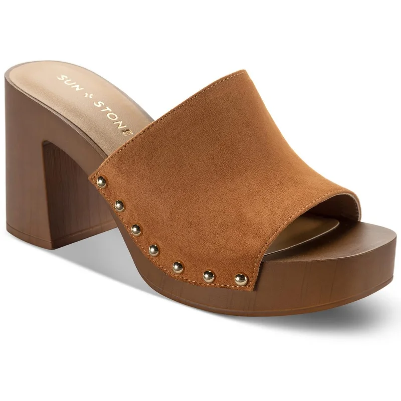 Best Bargains Sun + Stone Womens TWIGGYY Open toe Block Heel