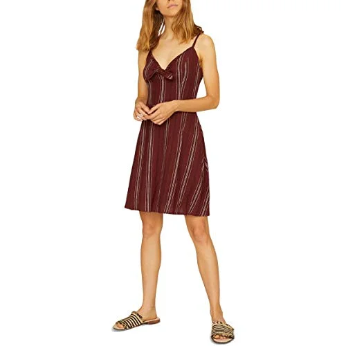 Quick Sale Take Away Striped Tie-Neck Dress