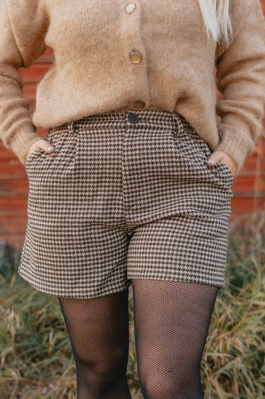 Act Fast The Estelle Vintage Shorts - Coffee