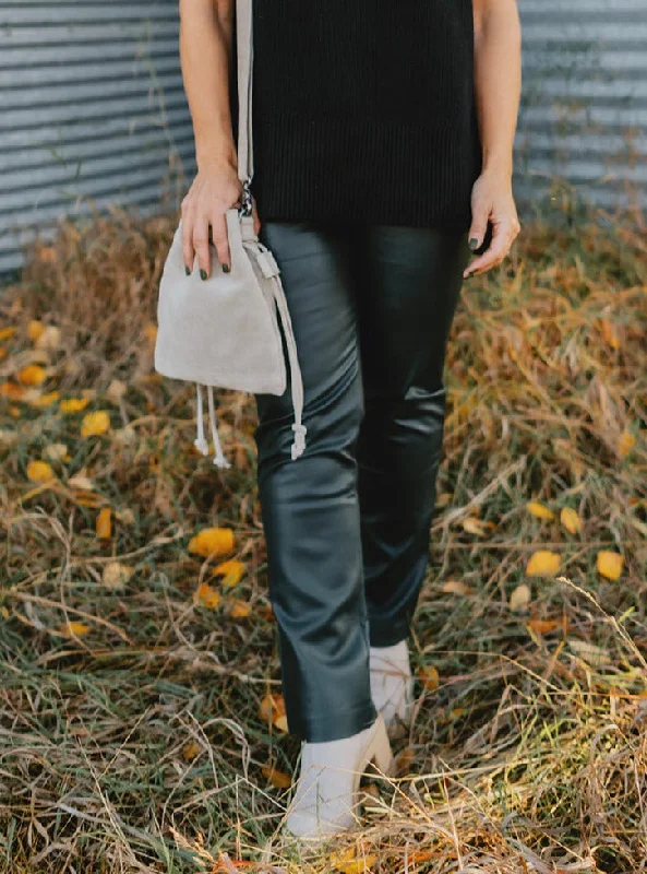 Exclusive Offers The Josie Vegan Leather Pant - Hunter Green
