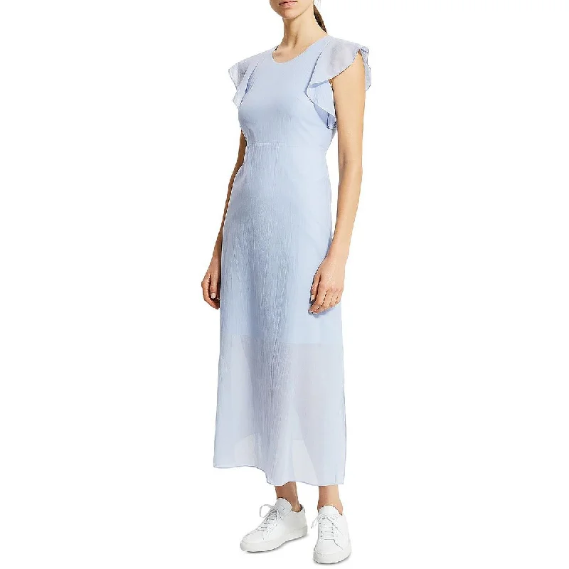 Limited Quantity Theory Womens Cotton Calf Midi Dress