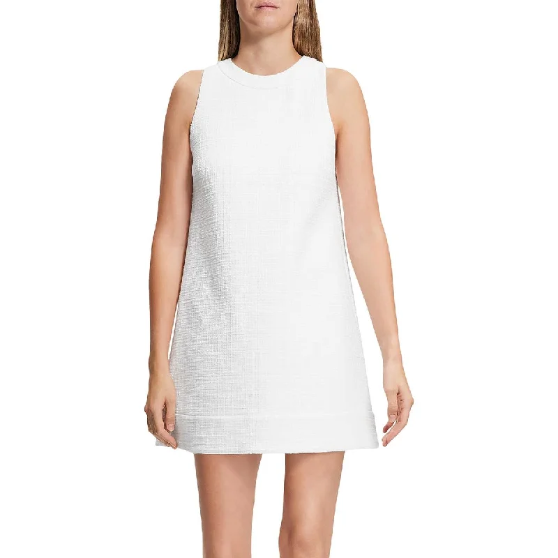 Now or Never Theory Womens Tweed Mini Shift Dress