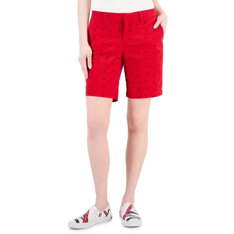 Big Discounts Tommy Hilfiger Womens Printed Midi Bermuda Shorts