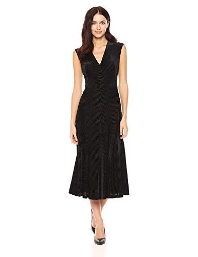 Steals and Deals Velvet Burn Out Midi Dress