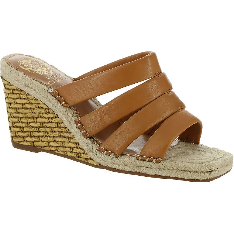 Fantastic Deals Vince Camuto Womens Molisana  Leather Slip On Espadrilles
