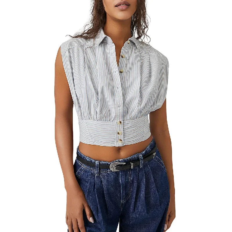Savings Galore We The Free Womens Striped Banded Bottom Cropped