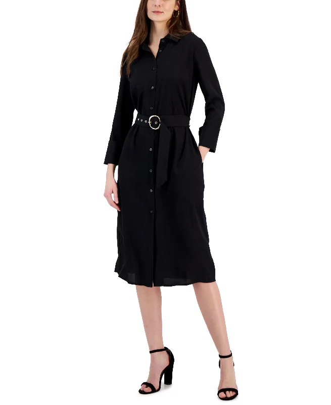Weekend Deal Women's Belted Shirtdress
